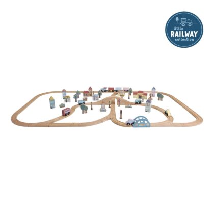 Little Dutch Toy Set train with rails and vehicles