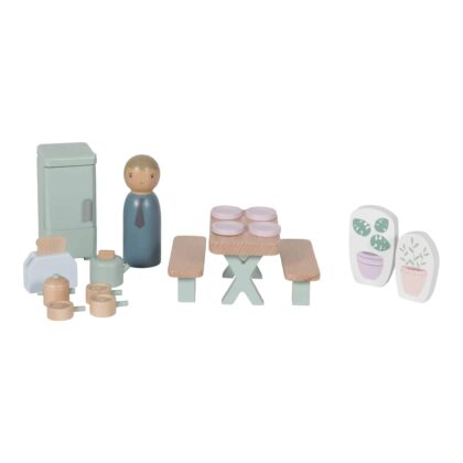 Little Dutch Kitchen set for wooden dollhouse