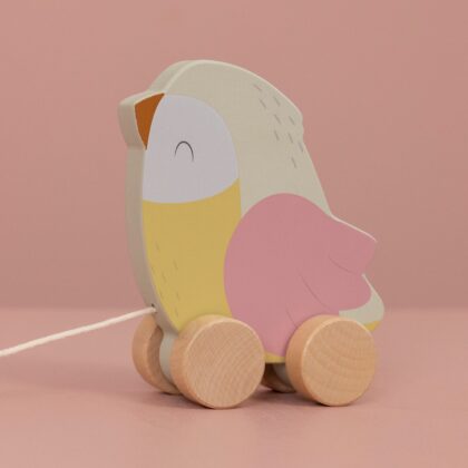 LITTLE DUTCH. Ξύλινη τρεχαλίτσα πουλάκι Flowers Butterflies