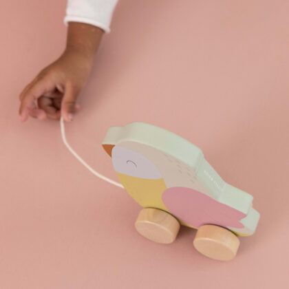 LITTLE DUTCH. Ξύλινη τρεχαλίτσα πουλάκι Flowers Butterflies