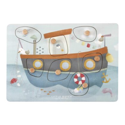 LITTLE DUTCH. Ξύλινο παζλ με ήχους Sailors Bay