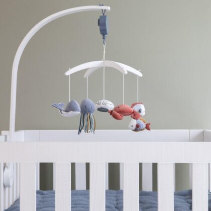 LITTLE DUTCH. Μόμπιλε κρεβατιού Ocean Blue με λευκό βραχίονα