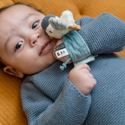 LITTLE DUTCH. Υφασμάτινο βραχιολάκι-κουδουνίστρα Sailors Bay