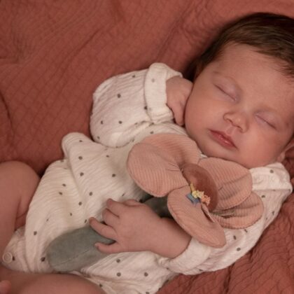 LITTLE DUTCH. Υφασμάτινη κουδουνίστρα με ήχο Λουλούδι Flowers & Butterflies