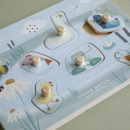 LITTLE DUTCH. Ξύλινο παζλ με ήχους Little Goose (FSC)