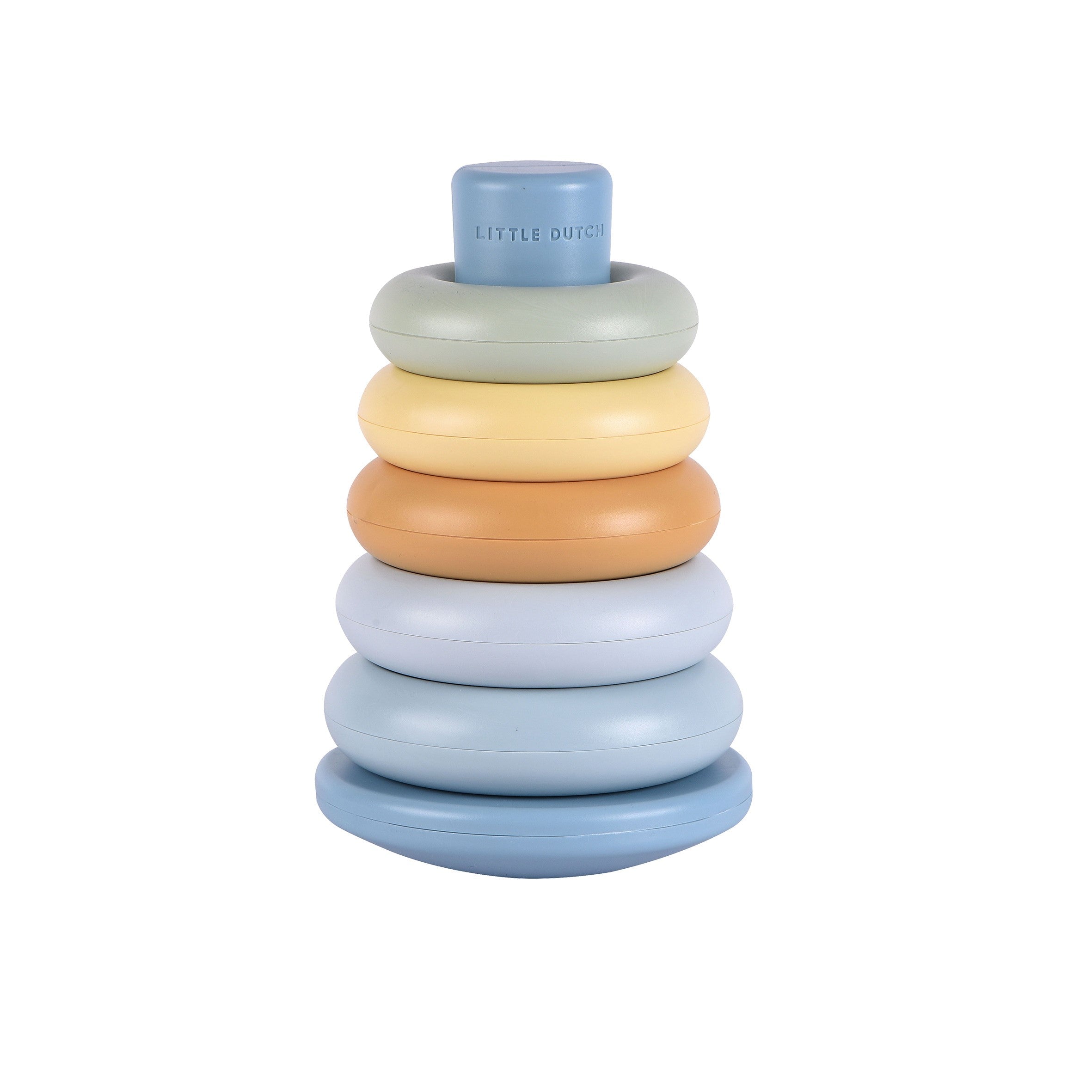 LITTLE DUTCH. Πυραμίδα ταξινόμησης με κρίκους (μπλε)