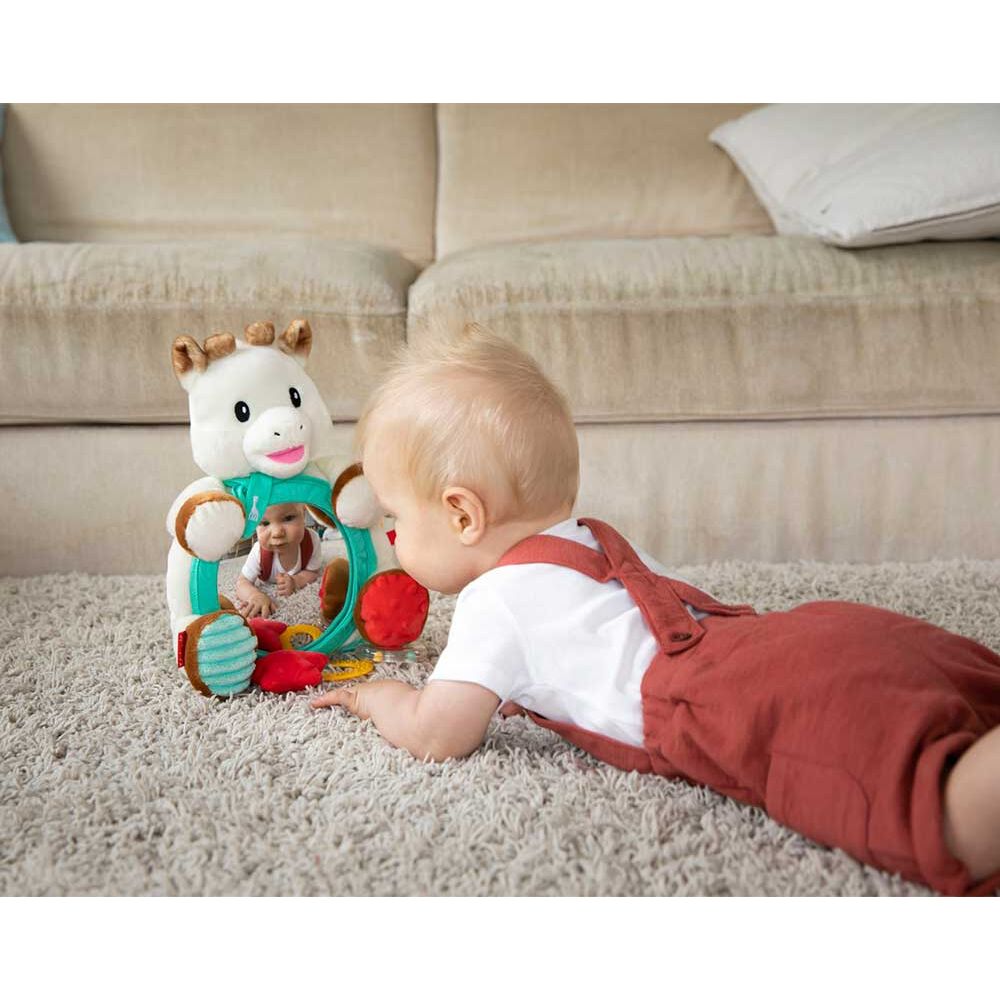 SOPHIE - Σόφι η καμηλοπάρδαλη, Καθρέφτης με παιχνίδια για κούνια, καρότσι, πάτωμα, αυτοκίνητο