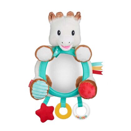 SOPHIE - Σόφι η καμηλοπάρδαλη, Καθρέφτης με παιχνίδια για κούνια, καρότσι, πάτωμα, αυτοκίνητο