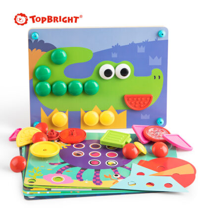 Top Bright - Παζλ με Σφηνώματα Κουμπιά 8 σε 1