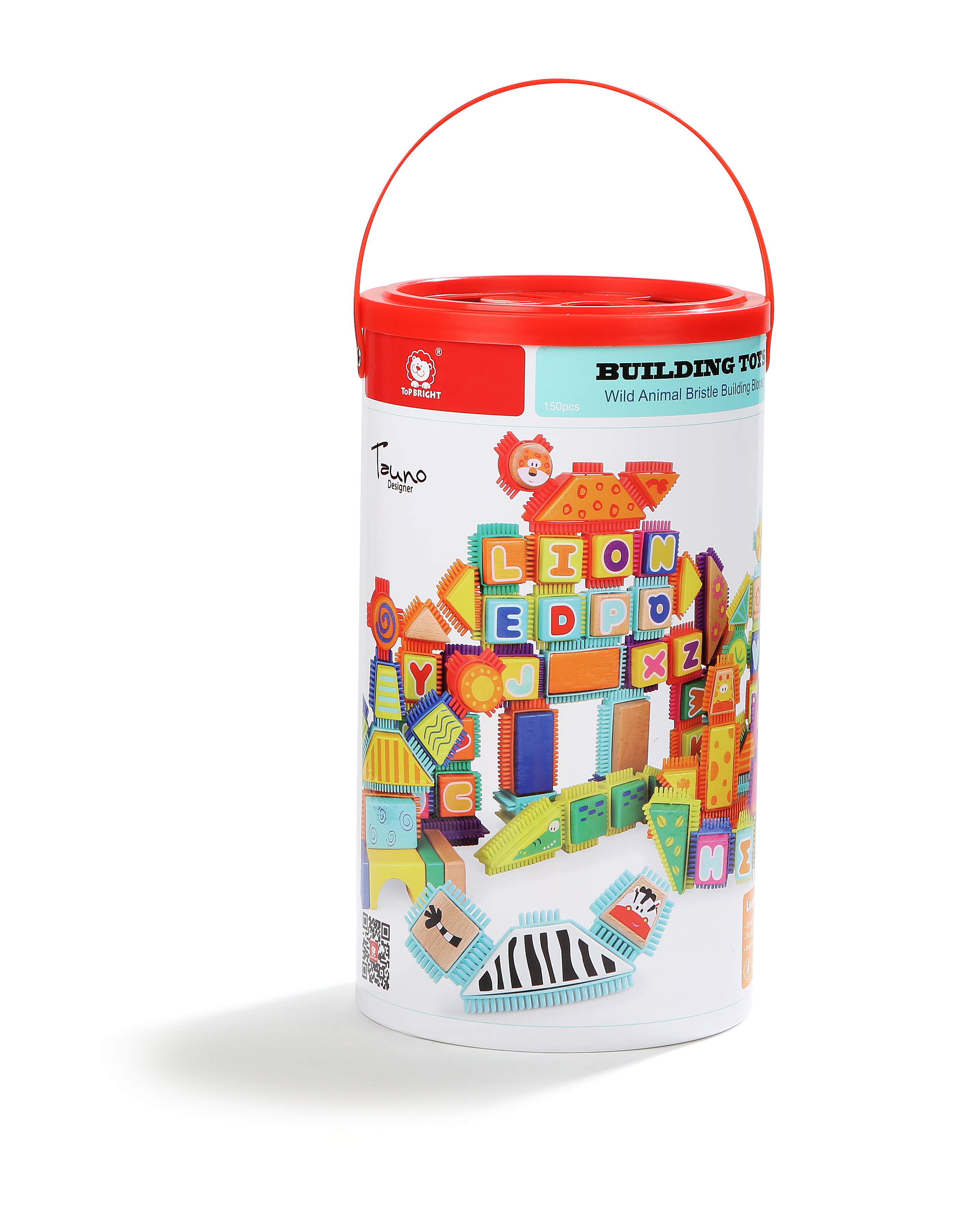 Top Bright -  Bristles Σφηνοτουβλάκια Wild Animal 150 τμχ