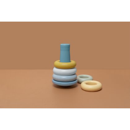 LITTLE DUTCH. Πυραμίδα ταξινόμησης με κρίκους (μπλε)