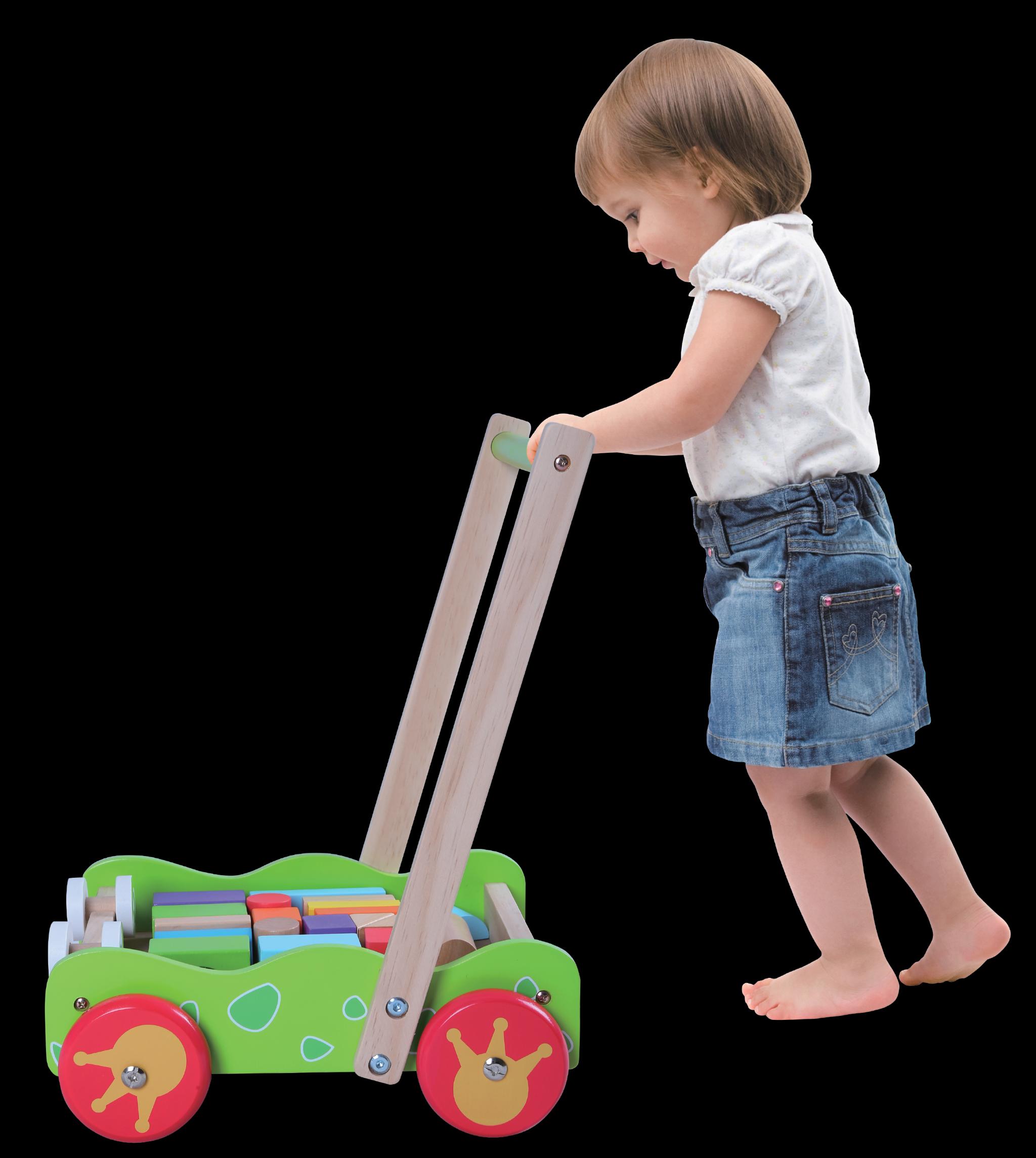 GERARDO'S - Ξύλινη περπατήστρα με κύβους Βάτραχος