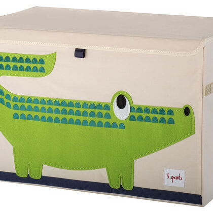 3 Sprouts - Καλάθι για παιχνίδια με καπάκι Κροκόδειλος