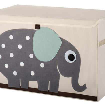 3 Sprouts – Καλάθι για παιχνίδια με καπάκι Ελέφαντας