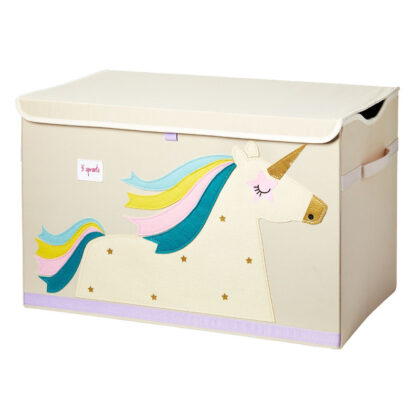 3 Sprouts – Καλάθι για παιχνίδια με καπάκι Μονόκερος