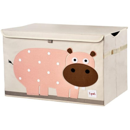 3 Sprouts – Καλάθι για παιχνίδια με καπάκι Ιπποπόταμος